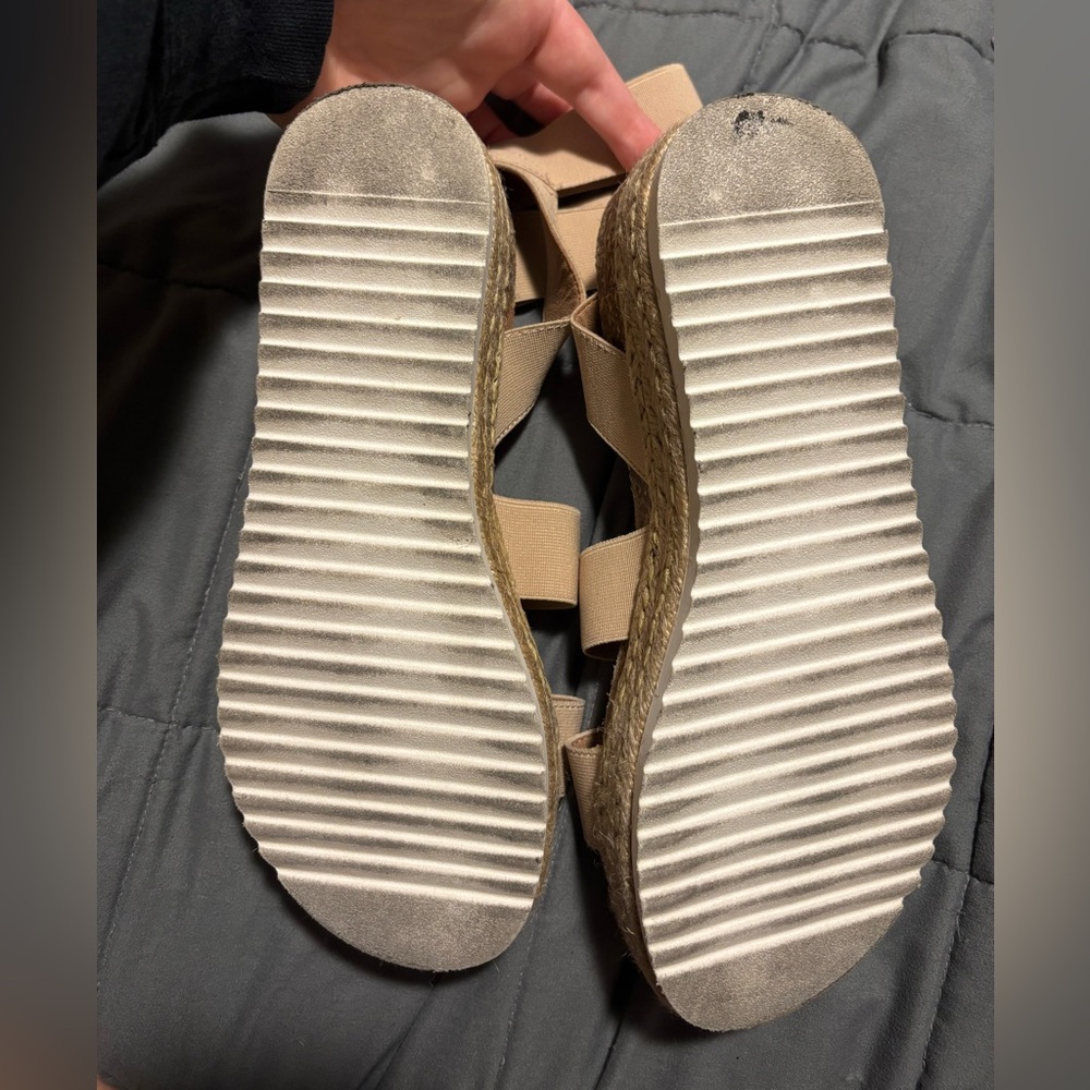 STEVE MADDEN Women's Kimmie Tan Strappy Platform Sandals Size 9 - Picture 5 of 8